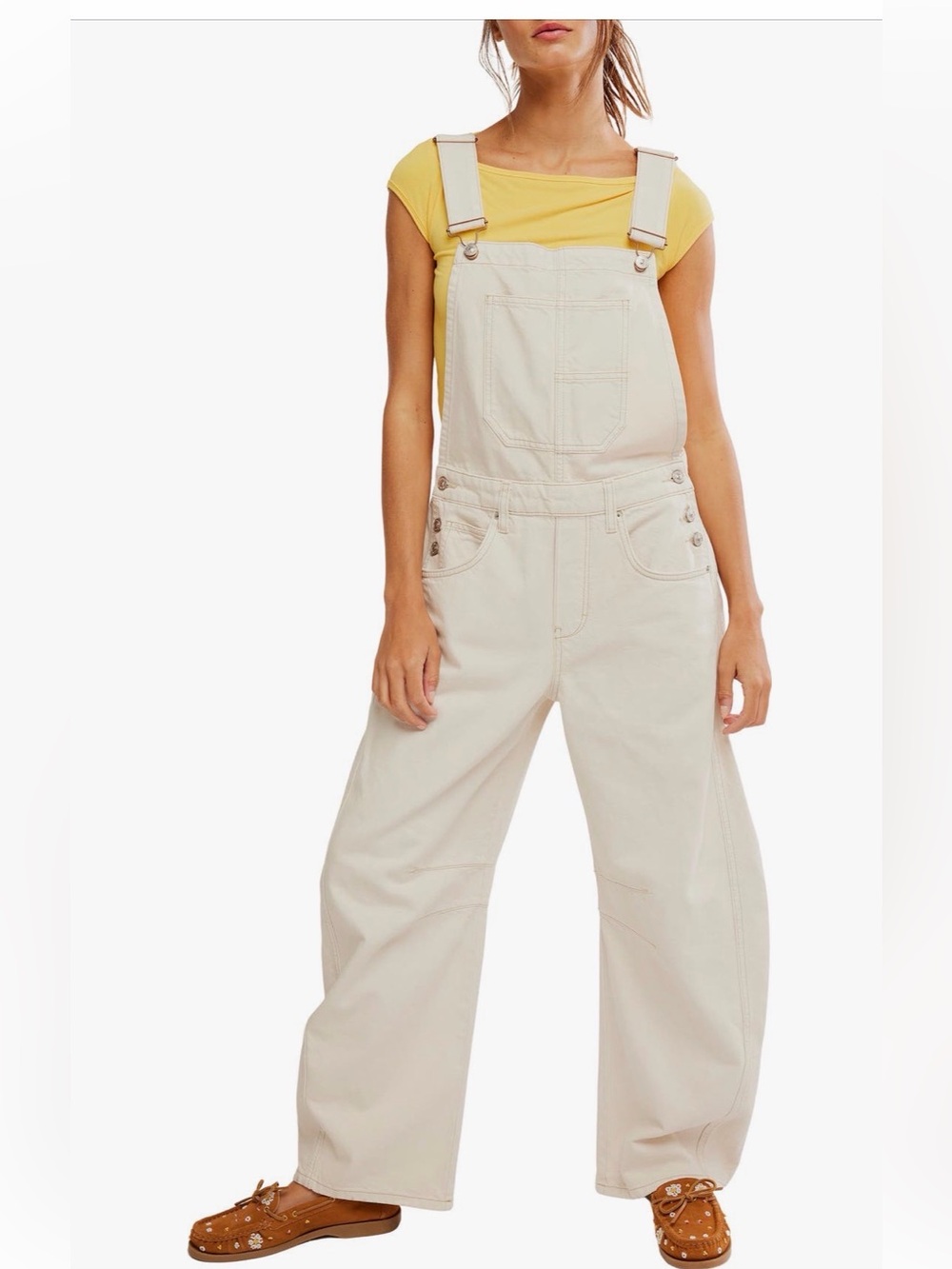 We The Free Good Luck Barrel Overalls